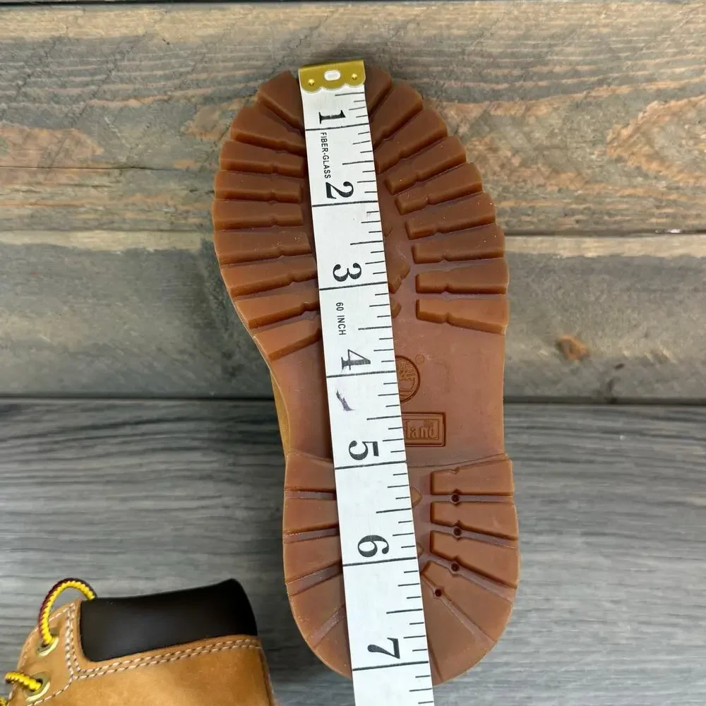Timberland Leather Work Boots 8 Toddler Side Zip A7339 Mini Me Farm Outdoor